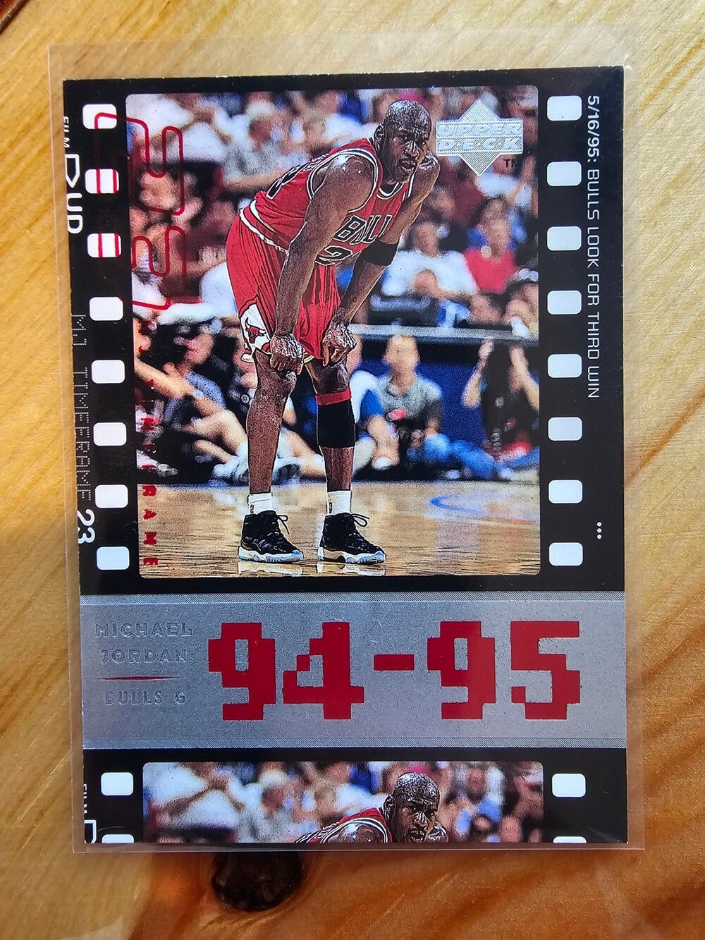Michael Jordan 1998 Upper Deck Timeframe #74 - Bulls - 94-95 Third Win - NBA